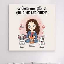 Charger l'image dans la galerie, Impressions sur métal personnalisée, cadeau pour Maman Chien, Jusqu'à 9 Chiens, Femme, Fille Qui Aime Les Chiens
