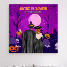 Charger l'image dans la galerie, Impressions sur métal personnalisée, cadeau pour Couple, mari, femme, petite amie, petit ami, Joyeux Halloween