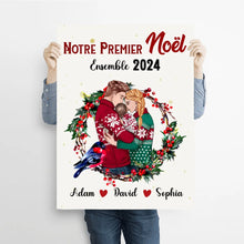 Charger l'image dans la galerie, Poster encadré en bois personnalisée, noël cadeau pour Couple, femme, mari, nouveau-né, bébé, notre premier