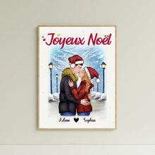 Charger l'image dans la galerie, Poster encadré en bois personnalisée, noël cadeau pour Couple, femme, mari, petit ami, petite amie, Joyeux noël