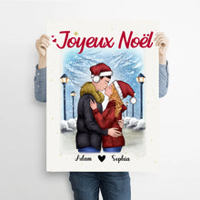 Charger l'image dans la galerie, Poster encadré en bois personnalisée, noël cadeau pour Couple, femme, mari, petit ami, petite amie, Joyeux noël