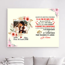 Charger l'image dans la galerie, Impression sur Acrylique personnalisée, mariage cadeau pour Couple, femme, mari, Quand on arrivera ensemble