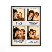 Charger l'image dans la galerie, Poster encadré en bois personnalisée, noël cadeau pour Couple, femme, mari, petit ami, petite amie, un peu de folie
