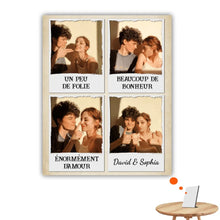 Charger l'image dans la galerie, Impression sur table personnalisée, TableTop Print noël cadeau pour Couple, femme, mari, petit ami, petite amie, un peu de folie