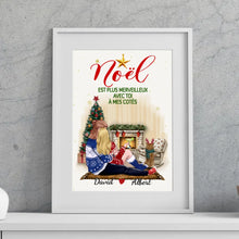Charger l'image dans la galerie, Passe partout personnalisée, cadeau pour Couple, femme, mari, maman et papa chien, noël est plus merveilleux