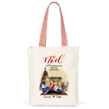 Charger l'image dans la galerie, Jusqu'à 2 chiens, Sac fourre-tout personnalisé couple, Cadeaux de Noël pour elle, lui, amoureux des chiens