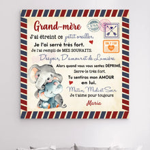 Charger l'image dans la galerie, Impressions sur métal personnalisée, cadeau pour Grand-mère, petite-fille, petit-fils, Jai étreint ce petit oreiller