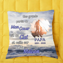 Charger l'image dans la galerie, Ornements photo personnalisés, Noël, Mémoires, Une Grande partie de Mon cœur vit au Ciel et veille sur cette maison