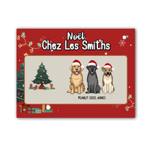 Charger l'image dans la galerie, Carpette personnalisé, Tapis Cadeau pour la famille, maman et papa chien, Noël chez les