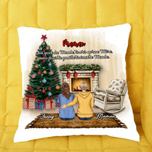 Charger l'image dans la galerie, Mère et filles, fils Noël personnalisés Impressions sur cercle en mousse avec des noms, cadeau pour maman