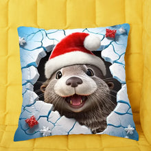 Charger l'image dans la galerie, 3D Loutre franchir le mur Fourre-tout personnalisés, Noël cadeau pour femme, maman, sœur, tante, grand-mère