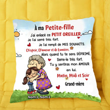 Charger l'image dans la galerie, Coussin de grand-mère, À l'oreiller de ma petite-fille, petit-fils, Je t'aime pour toujours