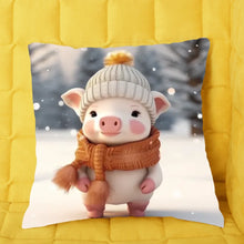 Charger l'image dans la galerie, 3D Porc Noël L'hiver Fourre-tout personnalisés, Noël cadeau pour femme, maman, sœur, tante, grand-mère