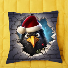 Charger l'image dans la galerie, 3D Noir Oiseau poulet Fourre-tout personnalisés, Noël cadeau pour femme, maman, sœur, tante, grand-mère
