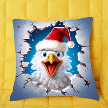 Charger l'image dans la galerie, 3D Blanc Oiseau poulet Fourre-tout personnalisés, Noël cadeau pour femme, maman, sœur, tante, grand-mère