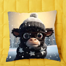 Charger l'image dans la galerie, 3D Bébé Vache Angus noire Fourre-tout personnalisés, Noël cadeau pour femme, maman, sœur, tante, grand-mère