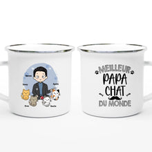 Charger l'image dans la galerie, Mug personnalisé Papa Chat – Parfait pour papas amoureux des chats, cadeau idéal pour Noël et Fête des Pères