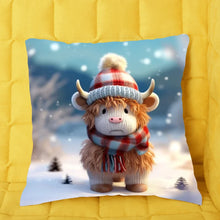Charger l'image dans la galerie, 3D Vache Highland L'hiver Fourre-tout personnalisés, Noël cadeau pour femme, maman, sœur, tante, grand-mère