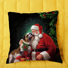 Charger l'image dans la galerie, Bouledogue anglais et Père Noël Fourre-tout personnalisés, Chien Noël cadeau pour femme, maman, sœur, tante, grand-mère