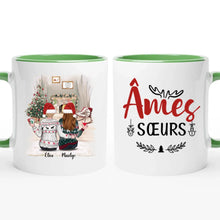 Charger l'image dans la galerie, Jusqu'à 5 filles, Cadeaux de Noël, mug personnalisé meilleure amie, Tasse personnalisée soeur, mug pour son ami