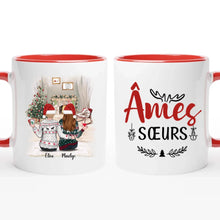 Charger l'image dans la galerie, Jusqu'à 5 filles, Cadeaux de Noël, mug personnalisé meilleure amie, Tasse personnalisée soeur, mug pour son ami