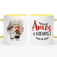 Charger l'image dans la galerie, Jusqu'à 5 filles, Cadeaux de Noël, mug personnalisé meilleure amie, Tasse personnalisée soeur, mug pour son ami