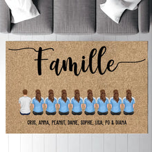 Charger l'image dans la galerie, Carpette personnalisé chien et chat, Tapis personnalisé, Famille et animaux de compagnie, Bienvenue chez