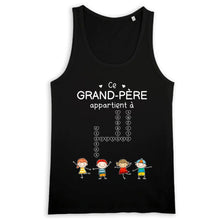 Charger l'image dans la galerie, Enfants Mots croisés, T-shirt personnalisé grand-père grand-mère, ce grand-père appartient à, fête des pères