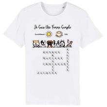 Charger l'image dans la galerie, Chiens Mots croisés, T-shirt personnalisé Pour Maman chien, Je Suis Une Femme Simple Aime Chiens, Café