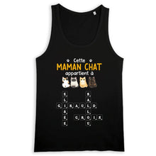 Charger l'image dans la galerie, Chats Mots croisés, T-shirt personnalisé Pour Maman chat, Cette Maman Chat Appartient À