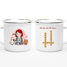 Charger l'image dans la galerie, Mots croisés mug personnalisé chat, Cadeaux de Saint-Valentin pour les maman chat, Mes chats sont ma valentine
