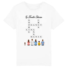 Charger l'image dans la galerie, Mots croisé T-shirt personnalisée Famille Nom, cadeau pour Famille, Couple, Maman at papa chien, chat
