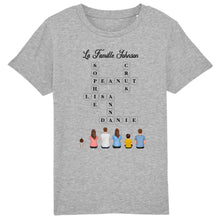 Charger l'image dans la galerie, Mots croisé T-shirt personnalisée Famille Nom, cadeau pour Famille, Couple, Maman at papa chien, chat