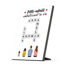 Charger l'image dans la galerie, Mots croisé Toile personnalisée, cadeau pour Famille, Grand-mère, grand-père, Petits-enfants embellissent la vie