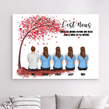 Charger l'image dans la galerie, Jusqu'à 9 membres, Bloc Acrylique Personnalisée, Saint-Valentin Cadeau pour la famille, Chiens, chats, cadeau fête des mères