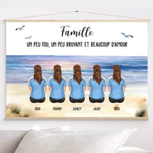 Charger l'image dans la galerie, Jusqu'à 9 membres, Toile à suspendre Personnalisée, Toile cadeau fête des mères, cadeaux famille, chien, chat