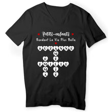 Charger l'image dans la galerie, Enfants Mots croisés, T-shirt personnalisé grand-père grand-mère, Petits-enfants Rendent La Vie Plus