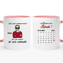 Charger l'image dans la galerie, Date d'anniversaire Mug Calendrier personnalisé, fête des pères Cadeaux pour Papa, Je suis retraité, Bonne retraite