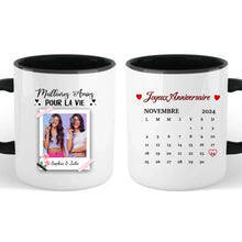 Charger l'image dans la galerie, Date d'anniversaire Mug Photo Calendrier personnalisé, Anniversaire Cadeaux pour sœur, Meilleures Amies Pour Toujours