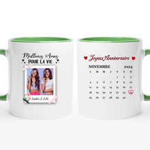 Charger l'image dans la galerie, Date d'anniversaire Mug Photo Calendrier personnalisé, Anniversaire Cadeaux pour sœur, Meilleures Amies Pour Toujours