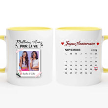 Charger l'image dans la galerie, Date d'anniversaire Mug Photo Calendrier personnalisé, Anniversaire Cadeaux pour sœur, Meilleures Amies Pour Toujours
