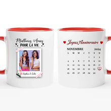 Charger l'image dans la galerie, Date d'anniversaire Mug Photo Calendrier personnalisé, Anniversaire Cadeaux pour sœur, Meilleures Amies Pour Toujours