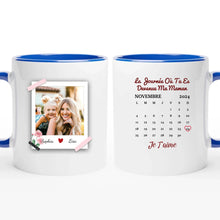 Charger l'image dans la galerie, Date d'anniversaire Mug Photo personnalisé, Fête des mères Cadeaux pour maman, La Journée Où Tu Es Devenue Ma Maman