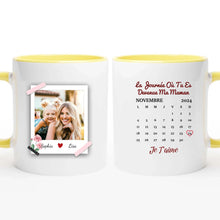 Charger l'image dans la galerie, Date d'anniversaire Mug Photo personnalisé, Fête des mères Cadeaux pour maman, La Journée Où Tu Es Devenue Ma Maman