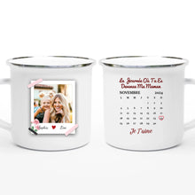Charger l'image dans la galerie, Date d'anniversaire Mug Photo personnalisé, Fête des mères Cadeaux pour maman, La Journée Où Tu Es Devenue Ma Maman