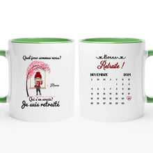 Charger l'image dans la galerie, Date d'anniversaire Mug Calendrier personnalisé, Fête des mères Cadeaux pour maman, Bonne retraite Je suis retraité