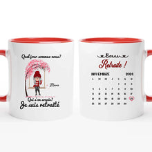 Charger l'image dans la galerie, Date d'anniversaire Mug Calendrier personnalisé, Fête des mères Cadeaux pour maman, Bonne retraite Je suis retraité