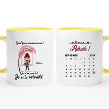 Charger l'image dans la galerie, Date d'anniversaire Mug Calendrier personnalisé, Fête des mères Cadeaux pour maman, Bonne retraite Je suis retraité