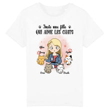 Charger l'image dans la galerie, T-shirt Personnalisé pour Amoureux des Chats - Jusqu'à 12 Chats, Design Unique