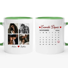 Charger l'image dans la galerie, Date d'anniversaire Mug Photo personnalisé, Saint-Valentin Cadeaux pour couple, Épouse et mari, Ensemble Depuis